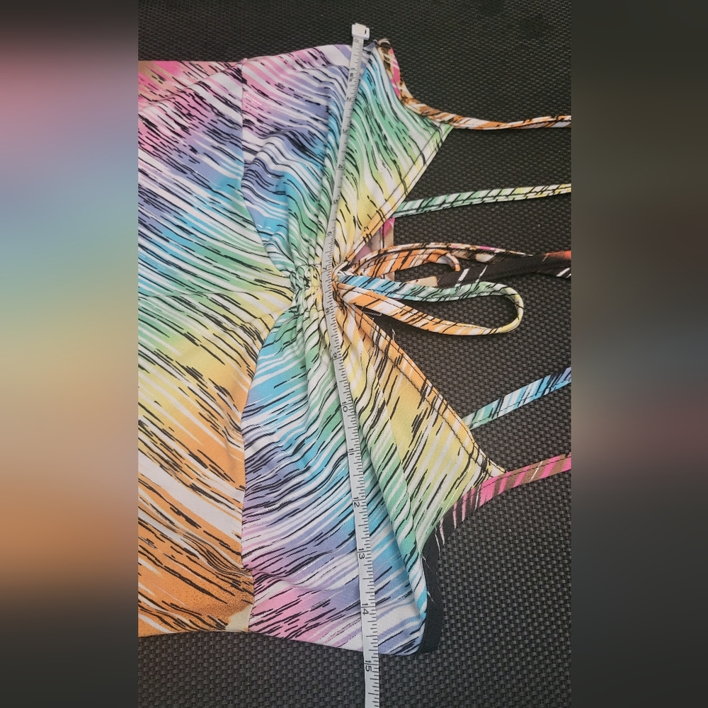 sS/M ๐ Vintage Colorful Abstract Print Dress - Picture 9 of 10